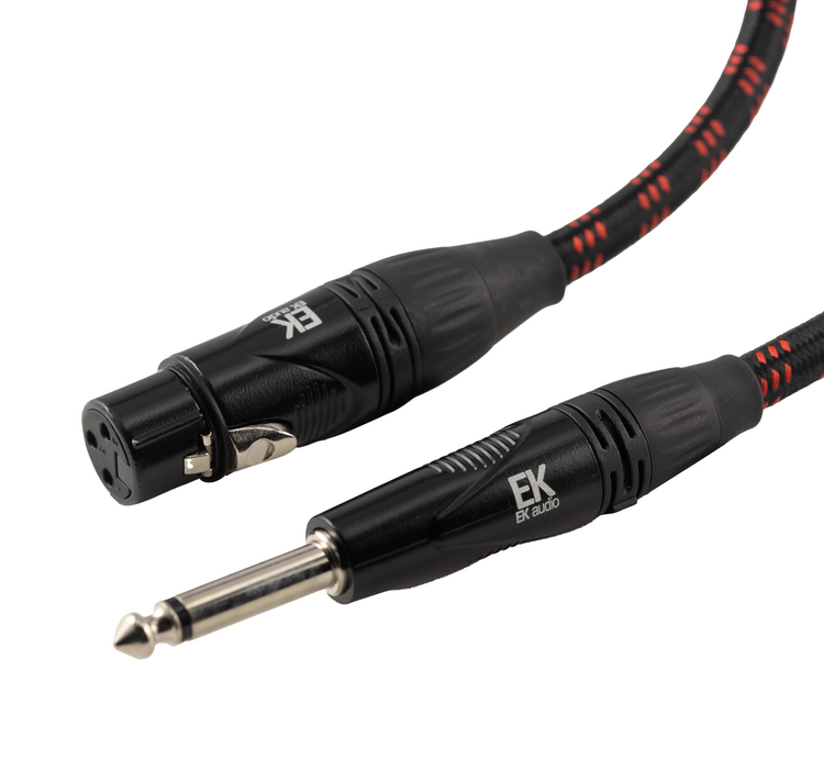 Cable para Guitarra EK AUDIO Jack-Jack Recto JJ0066